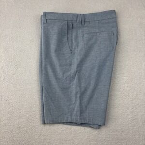 LULULEMON Mens 'Commission Shorts' Size 36 Blue Relaxed Qwick Oxford 11" Chinos